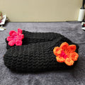 Crochet Slipper w/flower